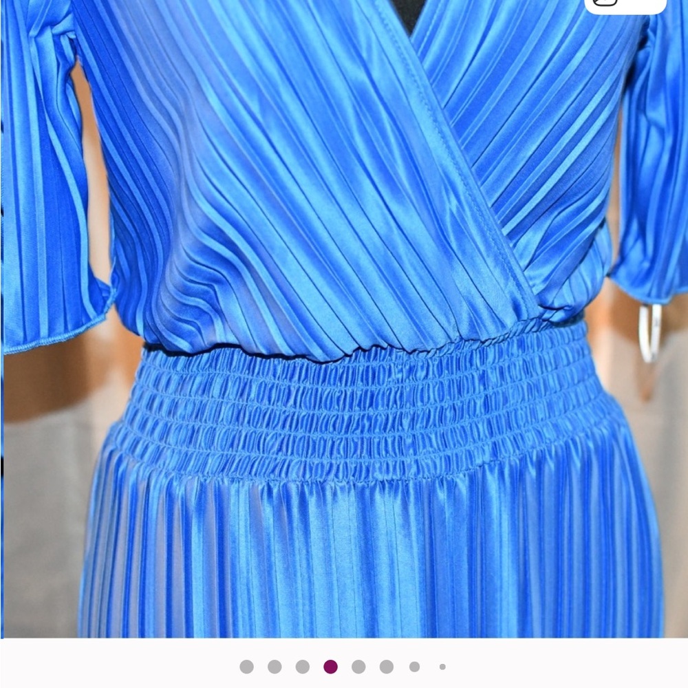 DKNY Women's Vibrant Blue Midi Dress - Picture 4 of 12